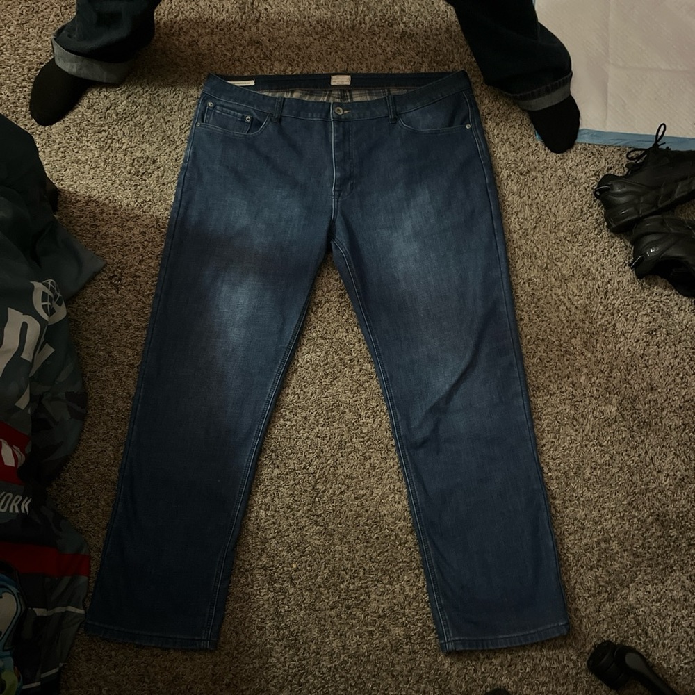Flannel lined weather proof jeans size 40 waist